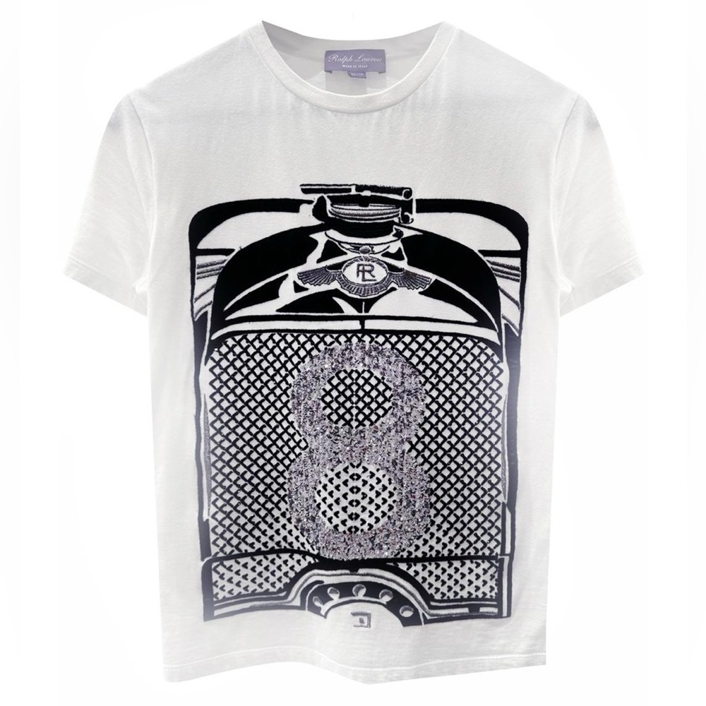 RALPH LAUREN PURPLE LABEL Embroidered T-shirt